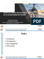 Hacia Un Centro de Escritura en La Universidad de Sevilla