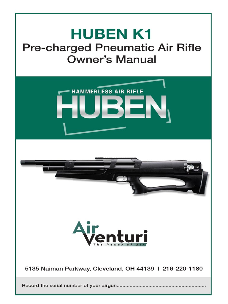 Huben K1: Pre-Charged Pneumatic Air Rifle Owner's Manual | PDF ...