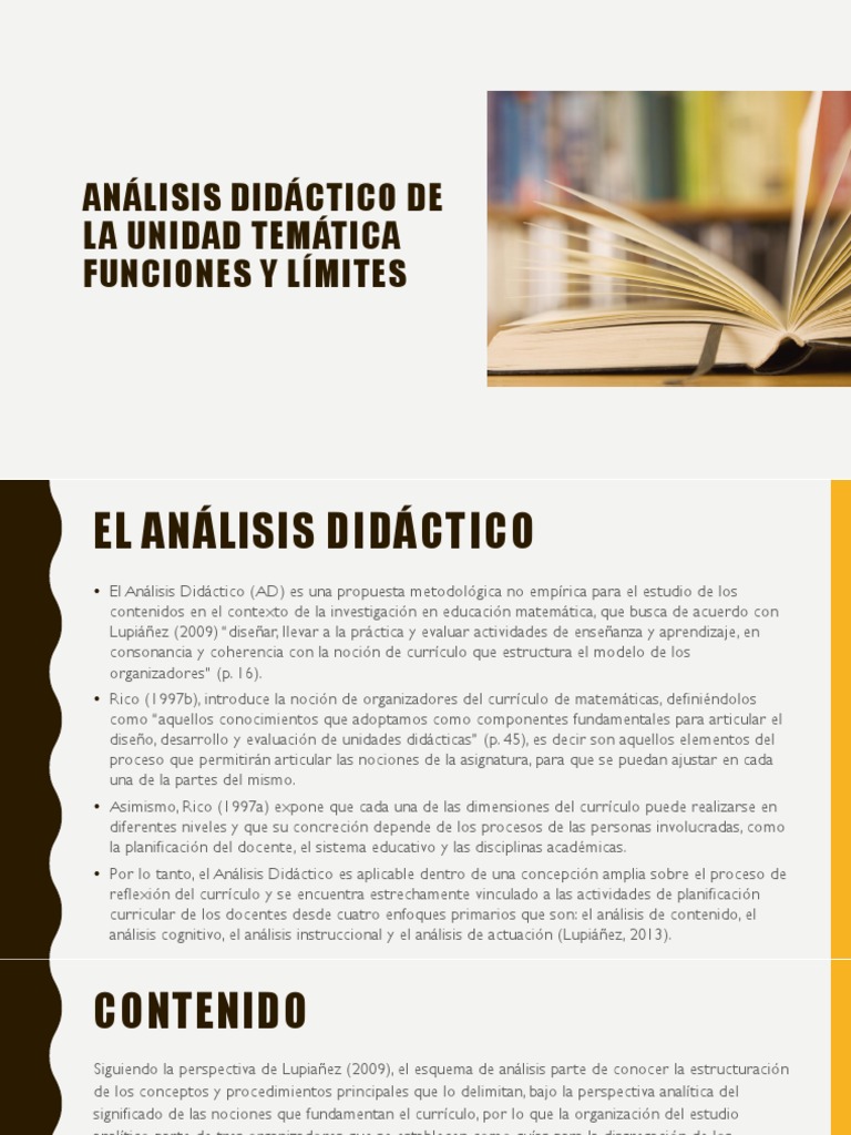 Ejemplo de Análisis Didáctico | PDF | Plan de estudios | Aprendizaje