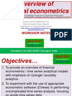 Overview of Financial Econometrics