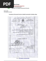 Download Translation Gaddafi Military Order March4 2011 by Freedom Group SN55791876 doc pdf