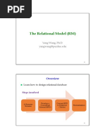 The Relational Model (RM) : Yang Wang, Ph.D. Yangwang@purdue - Edu