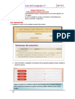 Prácticas Del Lenguaje-6°-EP N°1: Los Sustantivos