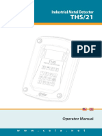 Industrial Metal Detector: Operator Manual