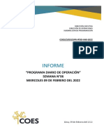 Spr-ipdo-040-2022 Informe Del Programa Diario de Operación Del Sein