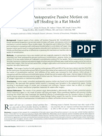 The Effect of Postoperative Passive Motion On Rotator Cuff Healing in A Rat Model