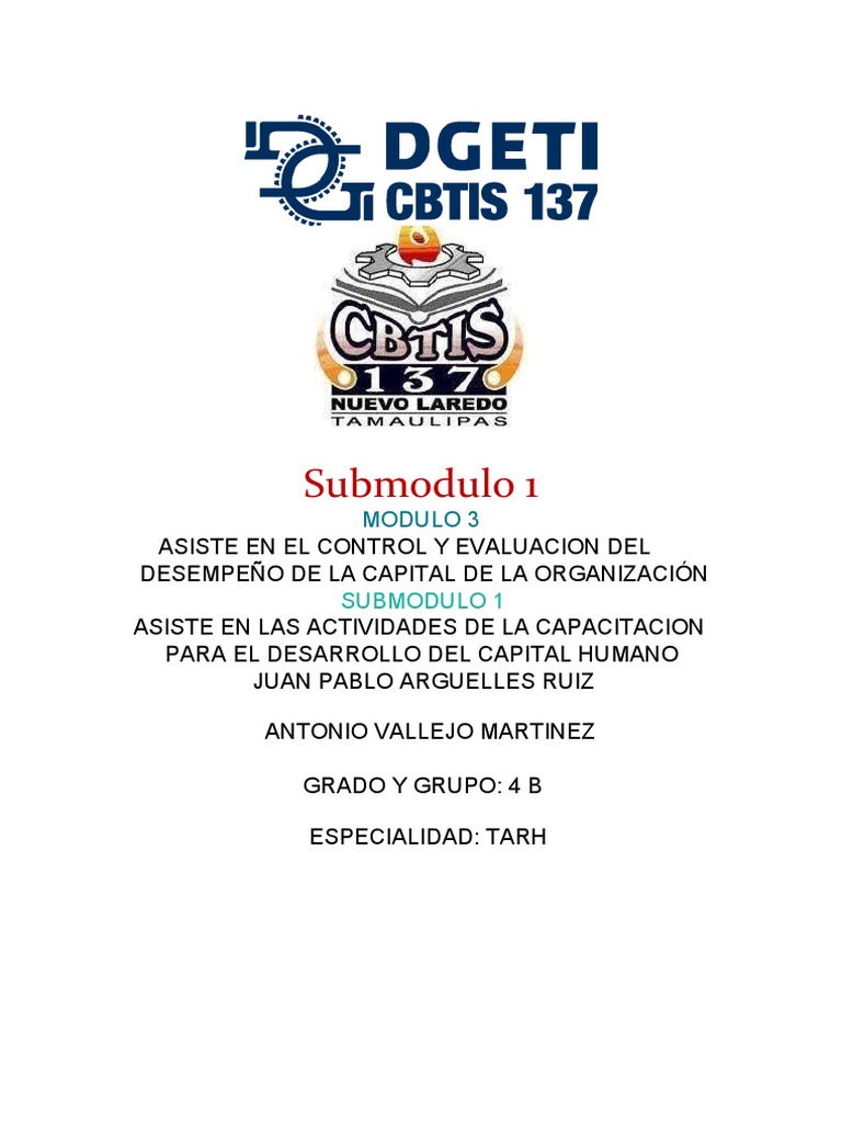 Submodulo 1 Portada | PDF