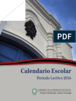 Calendario - Escolar - 2016 - Tucuman