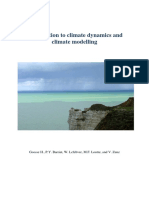 Introduction To Climate Dynamics and Climate Modelling: Goosse H., P.Y. Barriat, W. Lefebvre, M.F. Loutre, and V. Zunz