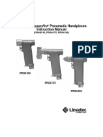 The Hall Pneumatic Handpieces Instruction Manual: Powerpro