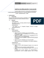 Memoria de señalización y evacuación colegio Puno