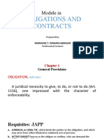 Obligations and Contracts: Module in