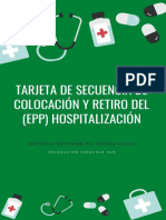 TARJETA DE SECUENCIA COLOCACION Y RETIRO (EPP) HOSPITALIZACION 04 Abril PDF