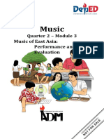 Music: Quarter 2 - Module 3 Music of East Asia: Performance and Evaluation