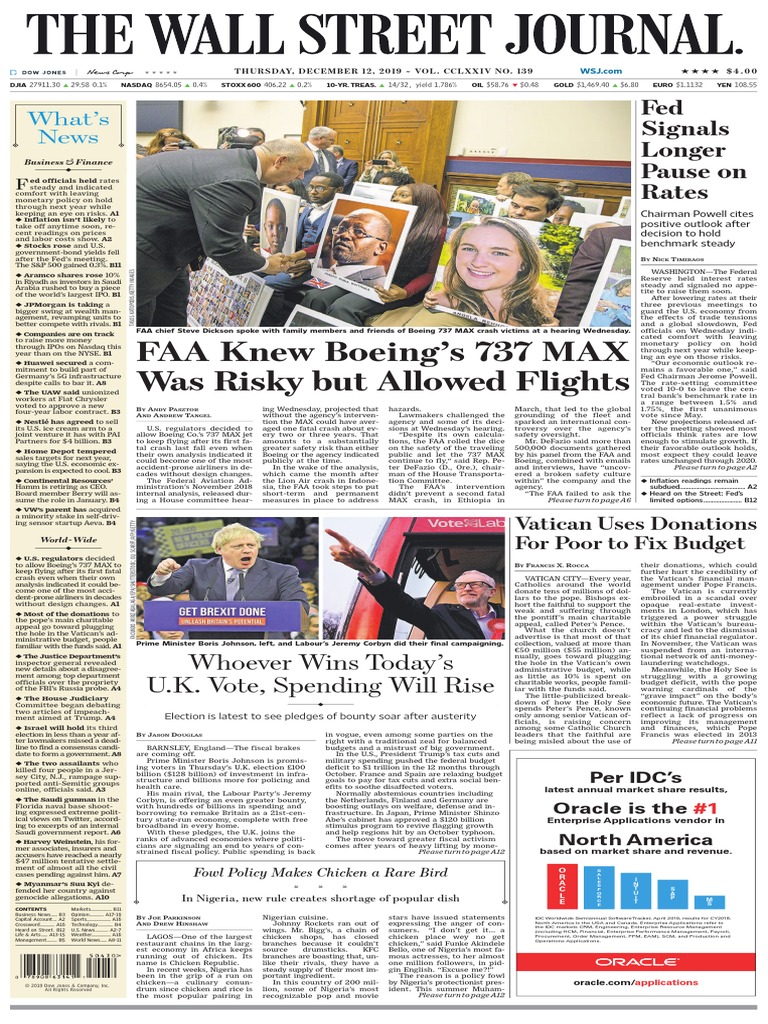 FAA Knew Boeing's 737 MAX Was Risky But Allowed Flights Whoever Wins