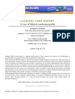 A Case of Dilated Cardiomyopathy