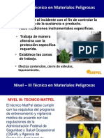 Niveles de Capacitacion para La Respuesta A Incidentes Por Materiales Peligrosos