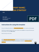 Social Media Strategy Template (To Use The Template, Click The - File - Tab and Select - Make A Copy... - )