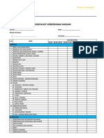 Form Checklist Kebersihan Baru