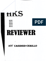 HKS Reviewer (Ivy Casidsid-Cerillo)