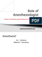 History of Anesthesia