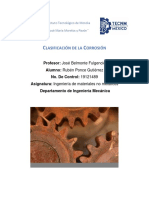 Artículo Clasificación de La Corrosión