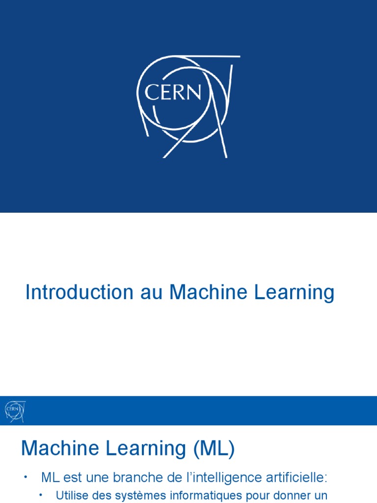 Introduction au Machine Learning | PDF | Apprentissage automatique ...