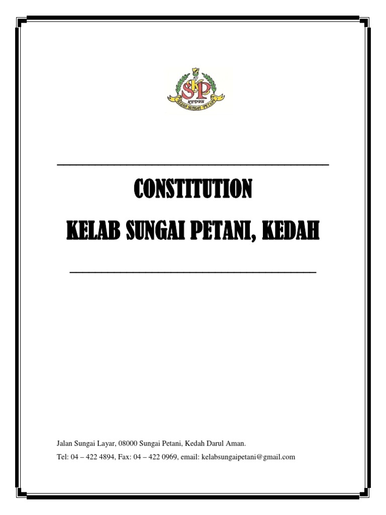CONSTITUTION Cover Printing PDF