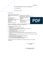 1. Formulir Permohonan Usulan Verifikasi ke DPD
