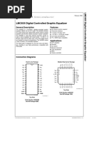 LMC835 Digital Controlled Graphic Equalizer: General Description Features