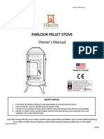 Parlour Pellet Stove: Owner's Manual