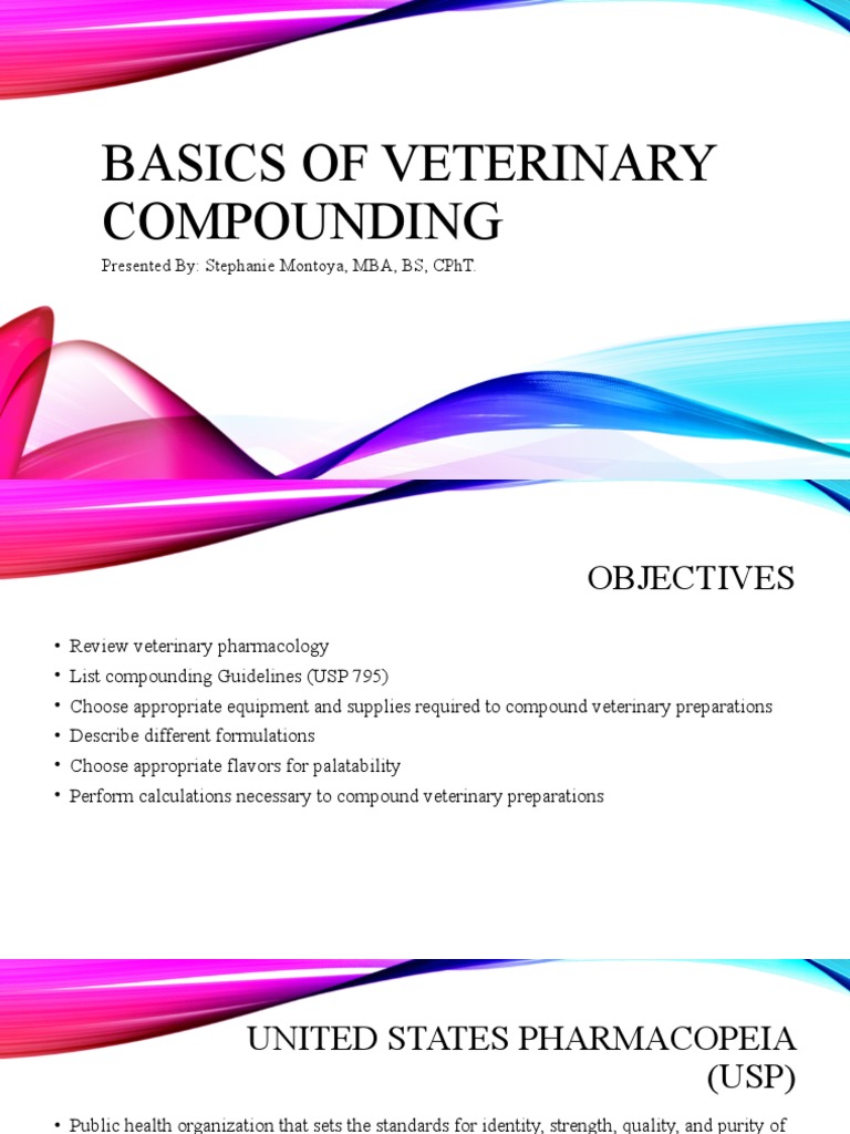 Veterinary Compounding Essentials | PDF | Chemistry | Dose (Biochemistry)