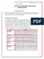 Analisis Indice de Desempeño Fiscal Entes Territoriales