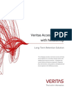 Veritas Access Appliance With Netbackup™: Long-Term Retention Solution