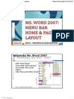 Membuka Ms Word 2007