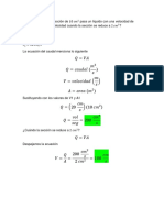 Ejercicio (Como determinar el caudal)