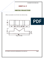 Isometric PROJECTIONS: Sheet - 8