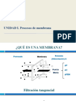 Unidad I - Procesos de Membrana UF MF