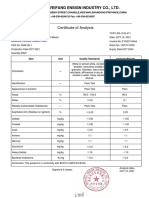 Citric Acid Mono - Coa - Weifang (Oct. 2021) Batch No. 1mt2110002