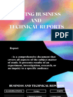 Writing Business and Technical Report