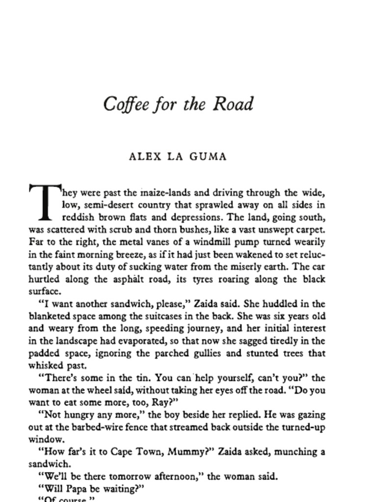 Coffee For The Road PDF