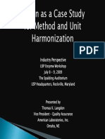 Pepsin As A Case Study For Method and Unit Harmonization: Industry Perspective