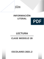 Clase - Lectura - Clase Modelo 1B - Información Literal