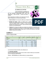 Funciones BD Excel sumar datos criterios