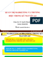 Quản trị Marketing và Thương hiệu 4.0