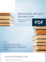 Materi 1 - Berkenalan Dengan Bahasa Latin