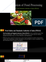 Presentation of Food Processing (FSSAI)