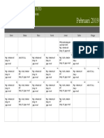 Jadual kegiatan PPDS Mata Stase RSUD D1