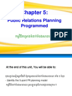 Public Relations Planning Programmed