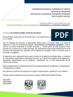 Invitación Dr. Rodolfo C. - UNAM SAIP SC